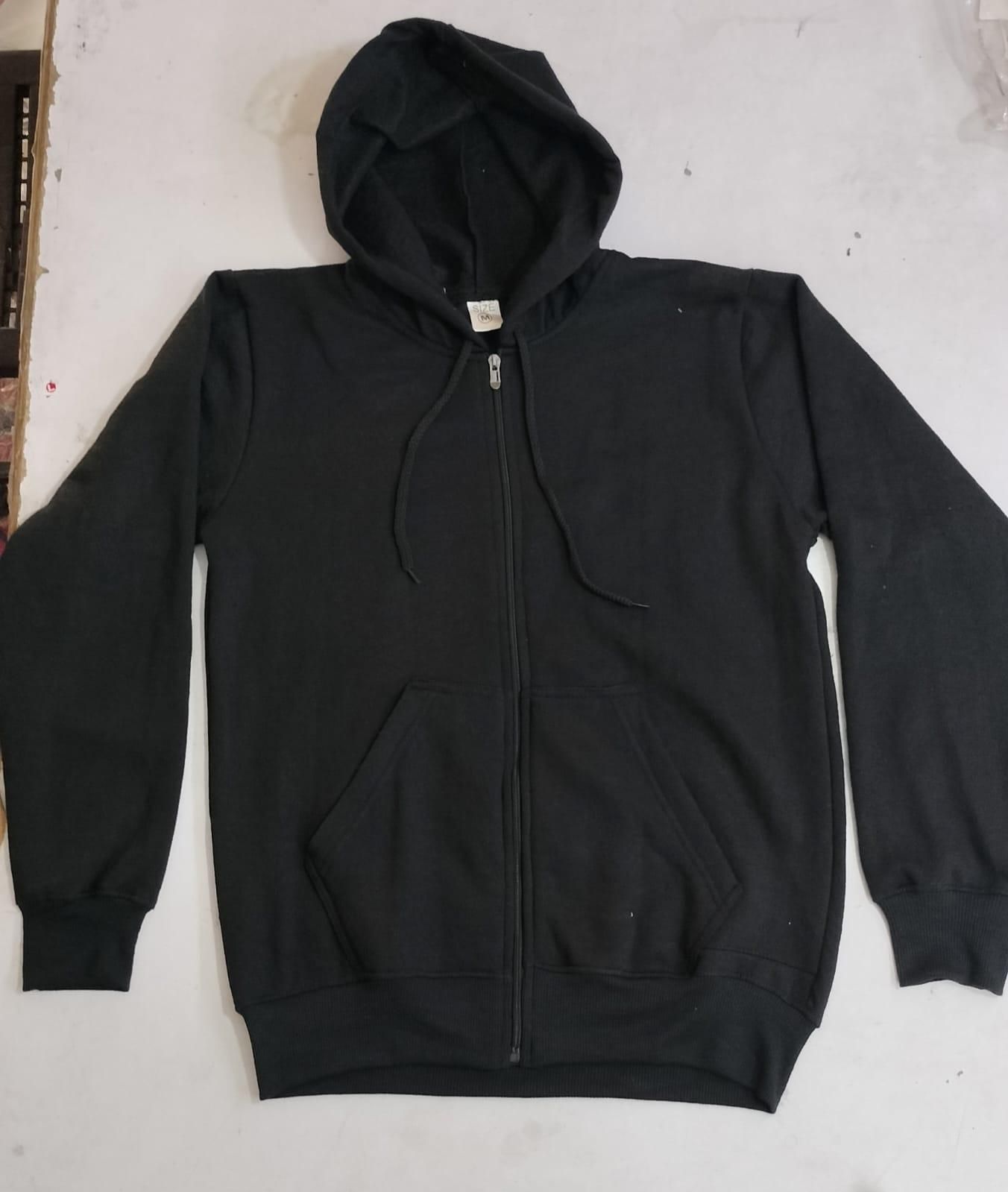 Black Zip-Up Hoodie