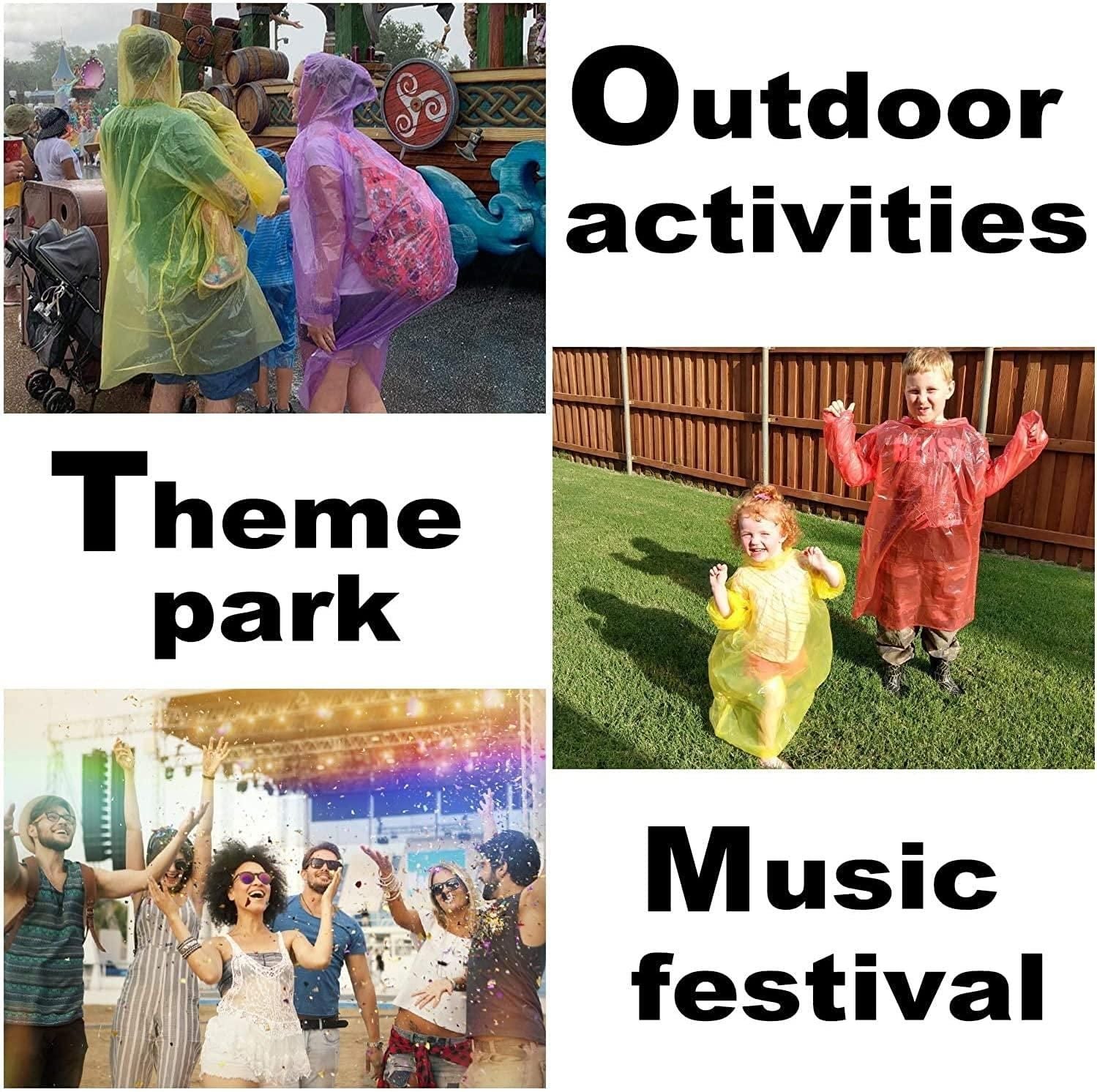 RainCard - Lightweight Disposable Rain Poncho (5 pcs)