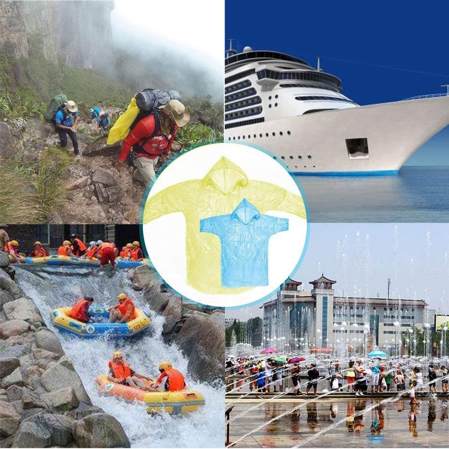 RainCard - Lightweight Disposable Rain Poncho (5 pcs)