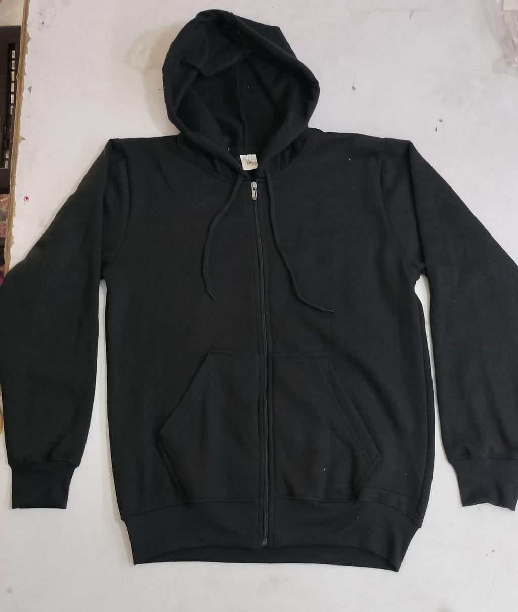 Black Zip-Up Hoodie