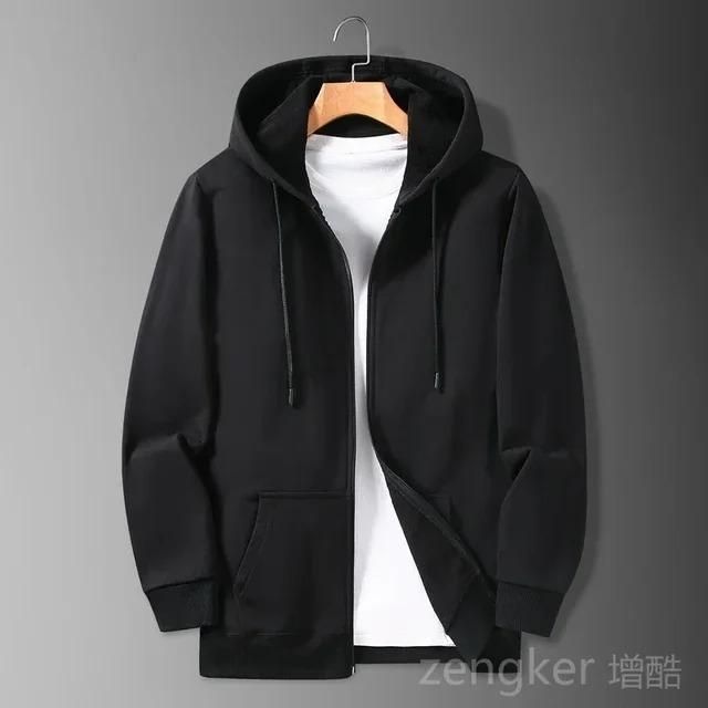 Black Zip-Up Hoodie