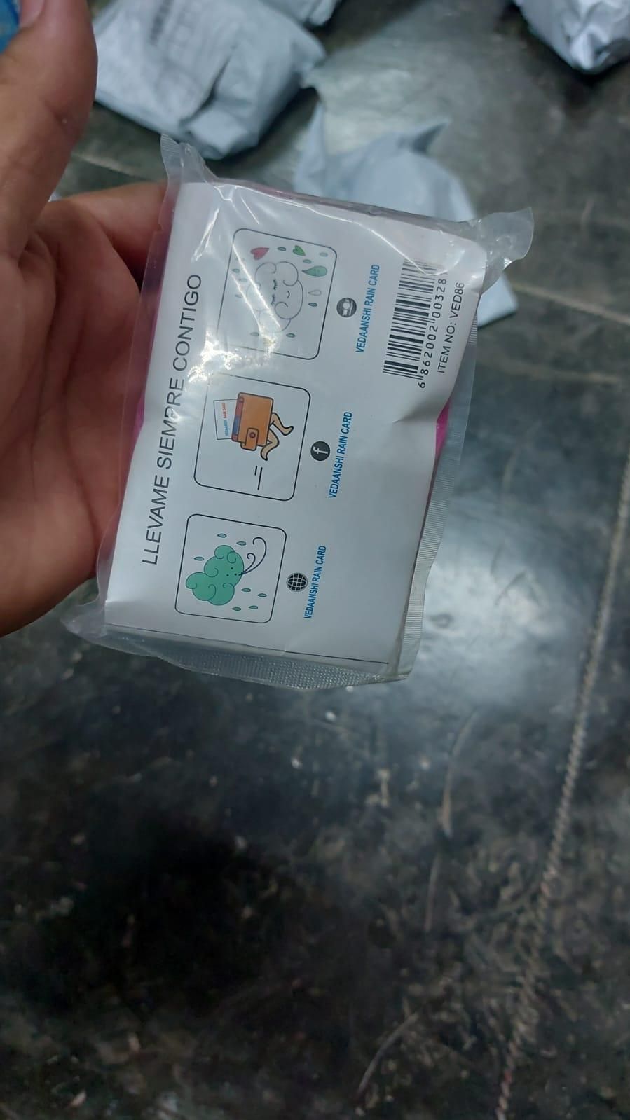 RainCard - Lightweight Disposable Rain Poncho (5 pcs)